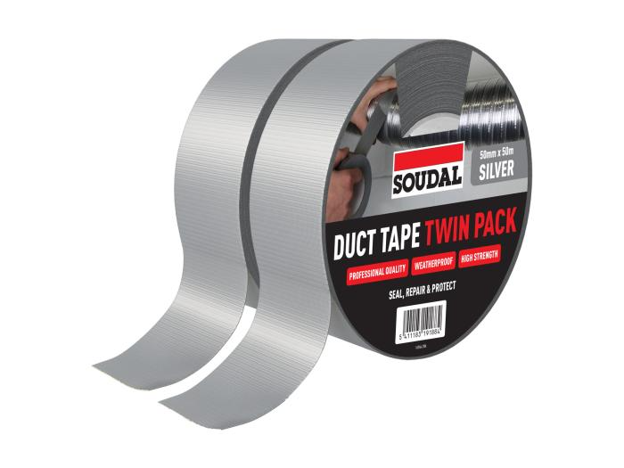 Soudal Duct Tape Twin Pack 50mm x 50m 